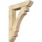 Ekena Millwork Merced Slat Rough Sawn Bracket w/ Offset Brace, Douglas Fir, 8"W x 36"D x 48"H BKT0806X36X48MRC06RDF - alternate 1